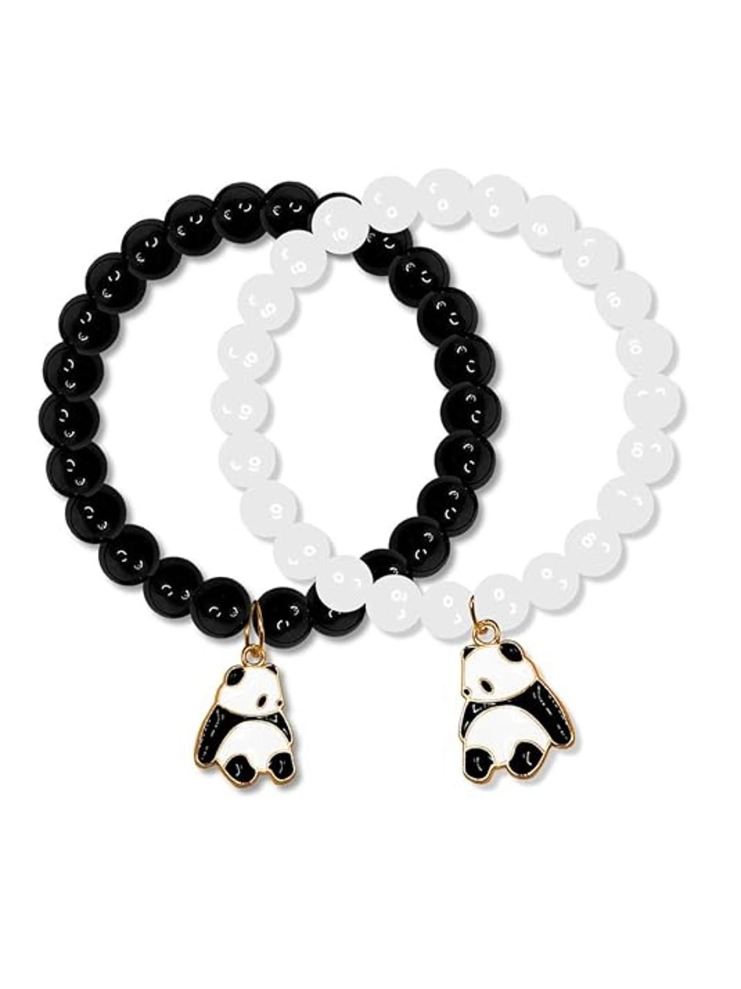 

DN Creation Women 2 Wraparound Bracelet, Black