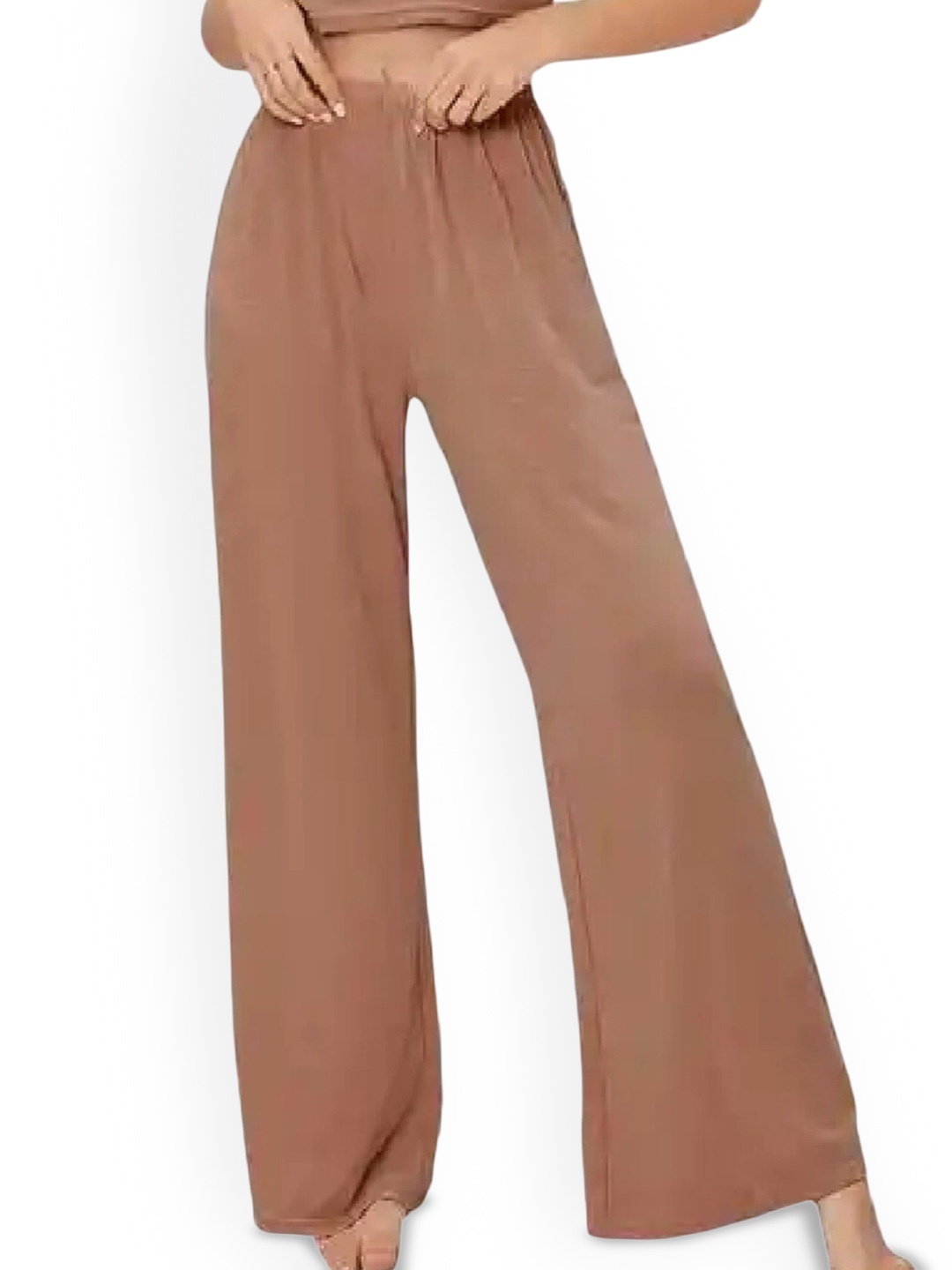 

StyleCast Women Cotton Relaxed Parallel Trousers, Khaki