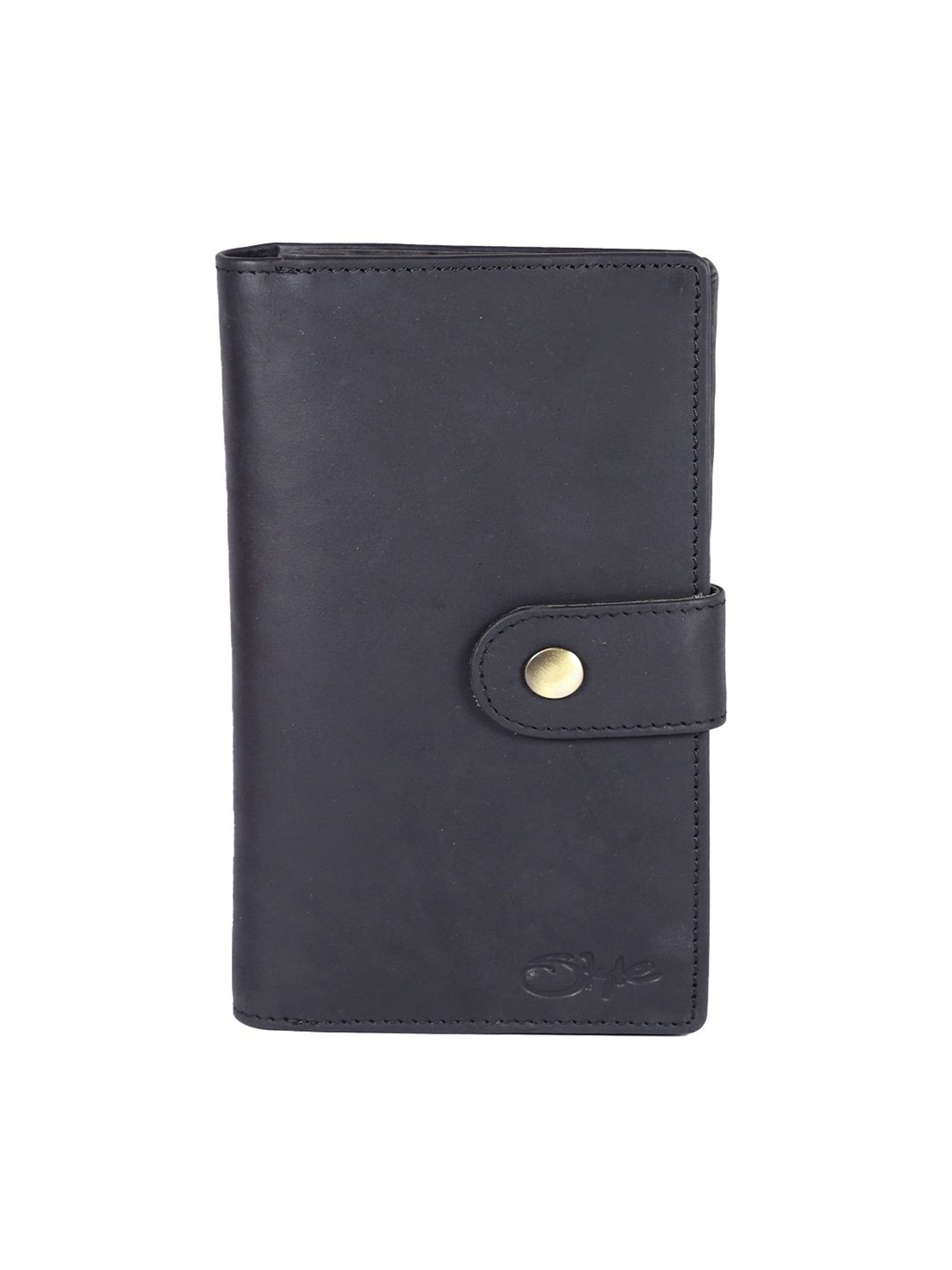

Style Shoes Unisex Leather Card Holder, Black