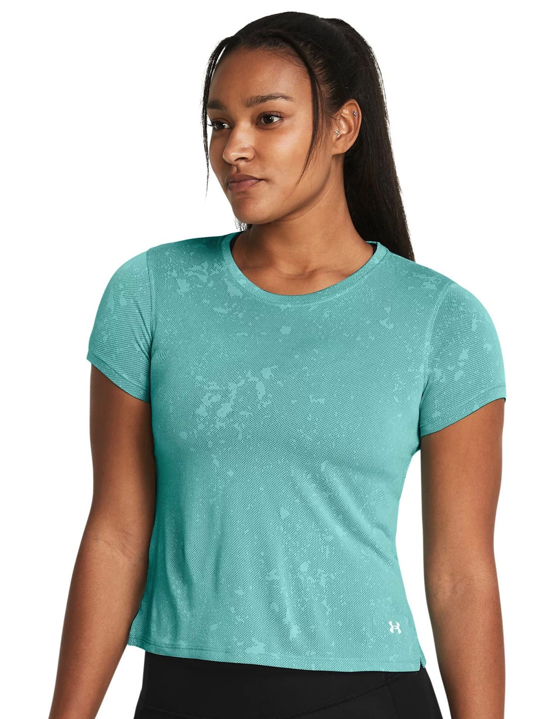 

UNDER ARMOUR Launch Splatter Short Sleeve T-Shirt, Green