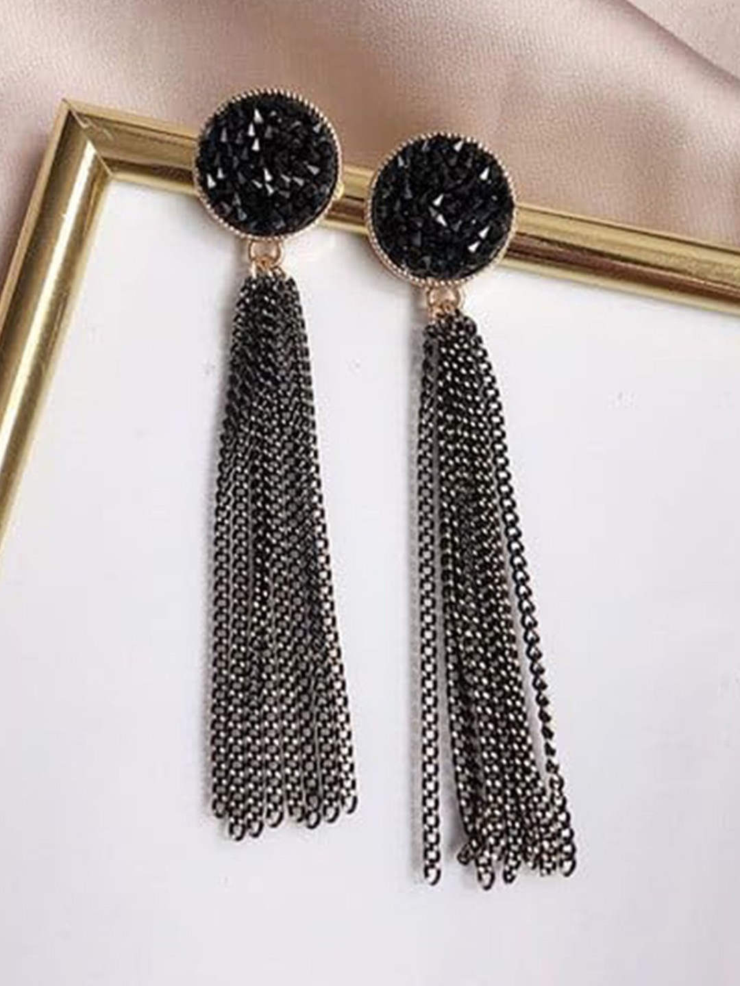 

styledose Classic Drop Earrings, Black