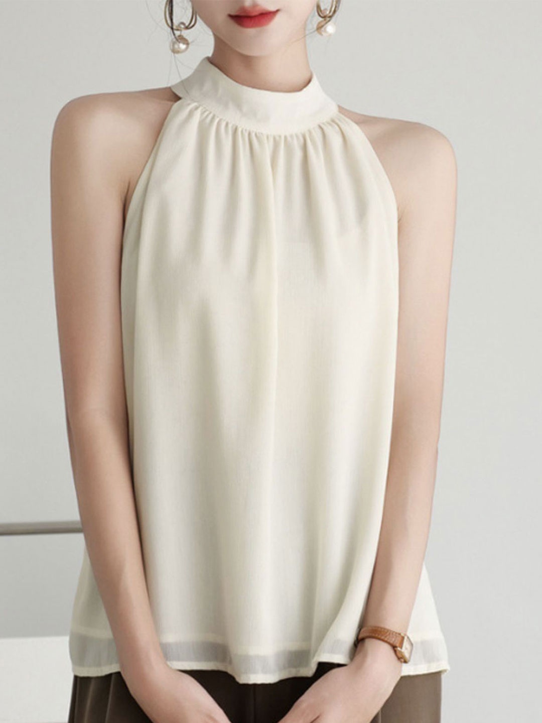 

LULU & SKY Top, Beige