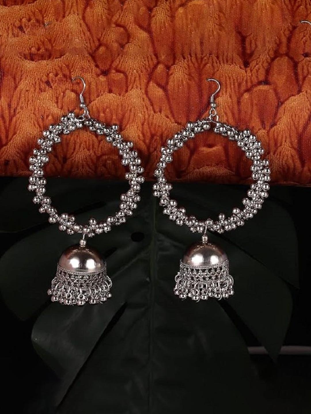 

JMBW INTERNATIONAL Contemporary Studs Earrings, Silver