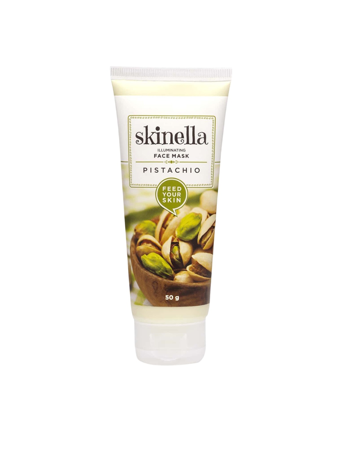 

skinella Illuminating Face Mask - Pistachio - 50 g, White