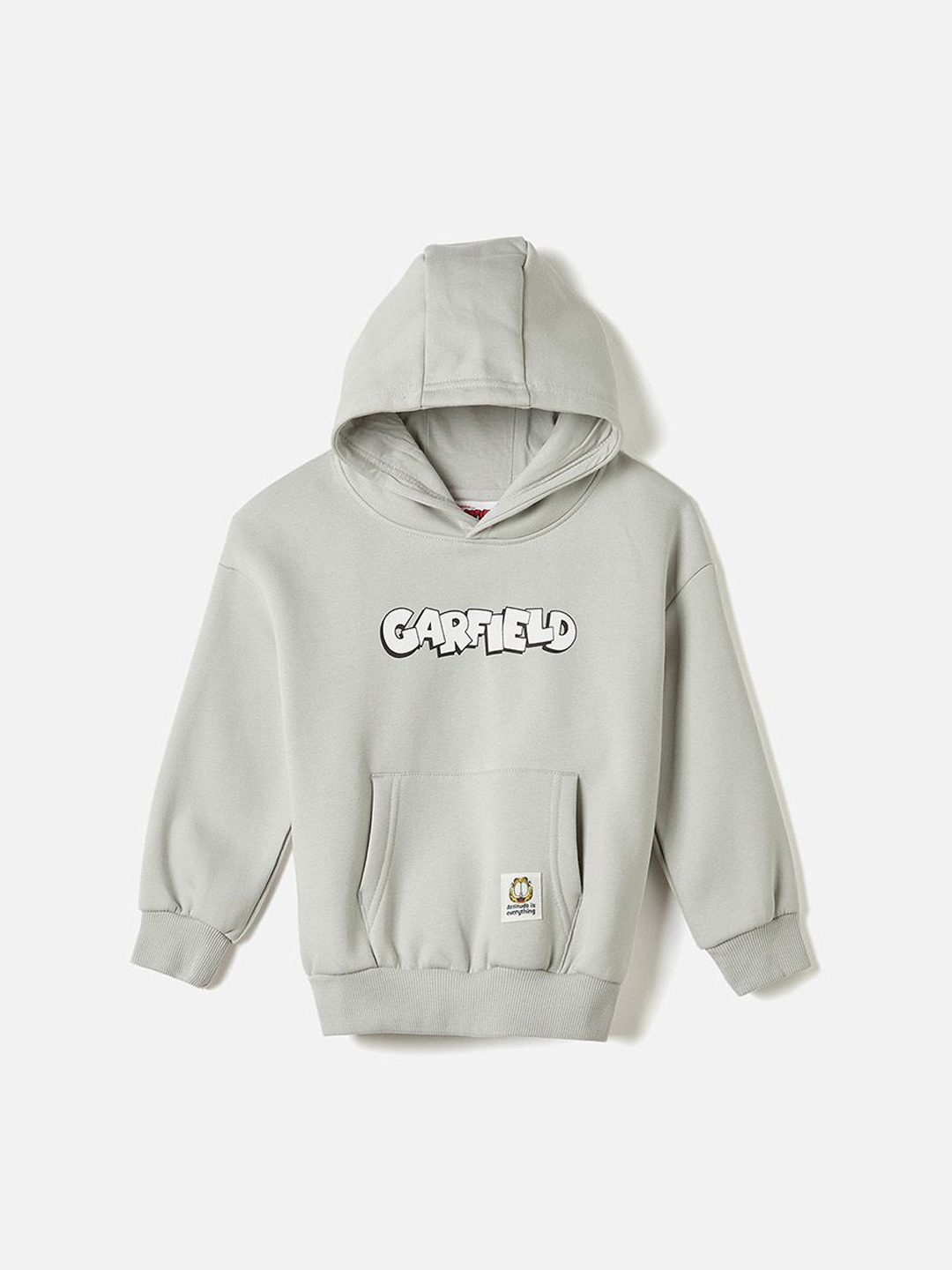 

Juniors by Babyshop Boys Garfield Printed Hooded Tailored Jacket, Grey