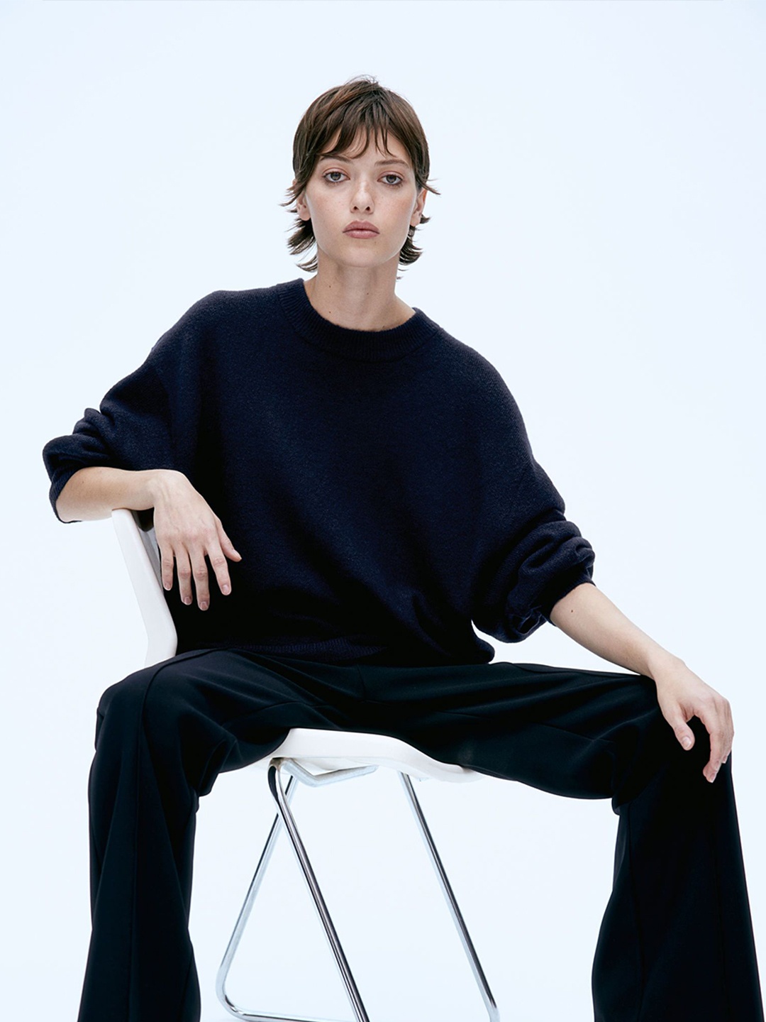 

H&M Knitted Jumper, Blue