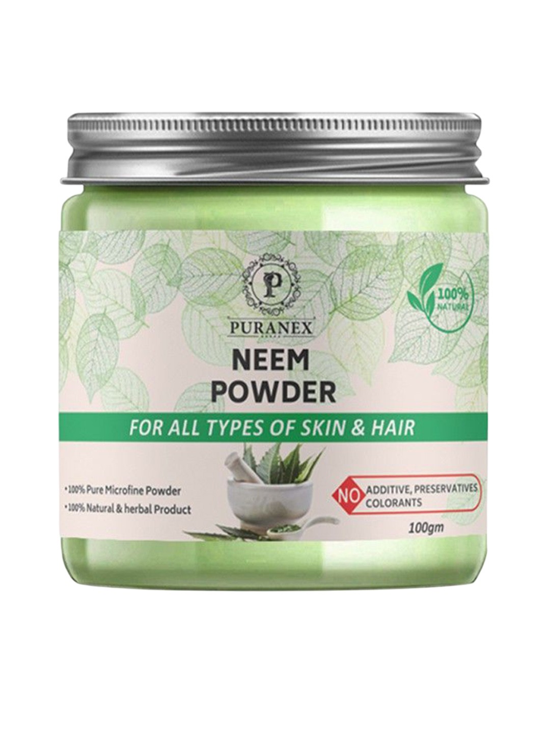 

Puranex 100% Natural & Pure Neem Powder - 100 gm, White