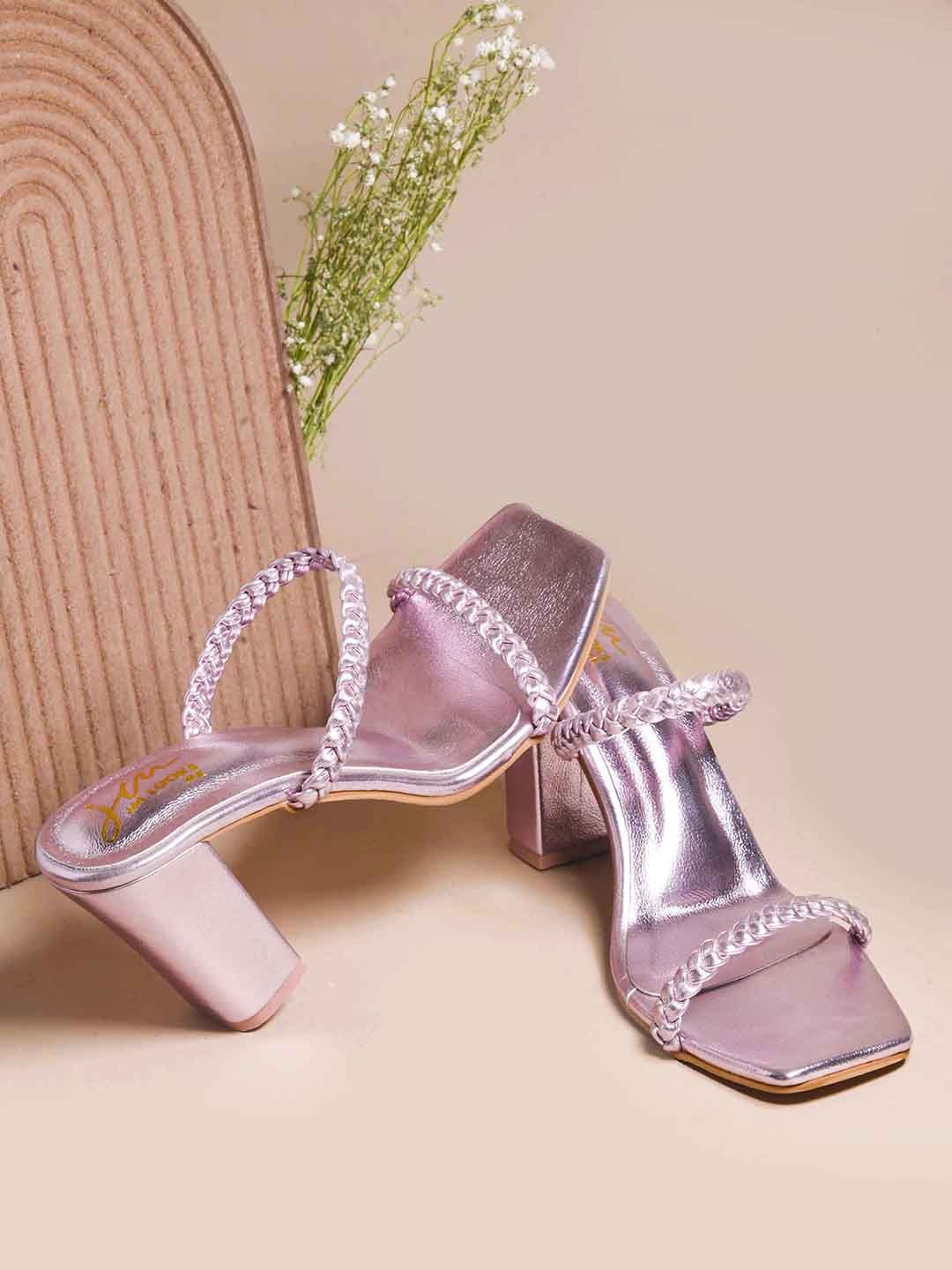 

JM Looks Block Sandals, Pink