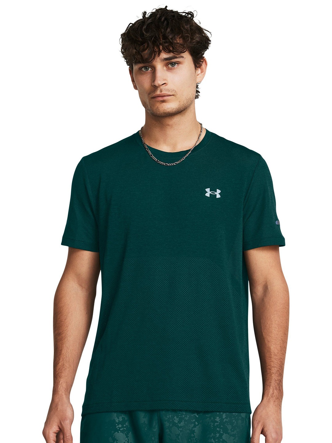 

UNDER ARMOUR UA Seamless Stride Short Sleeve Slim-Fit T-Shirt, Green