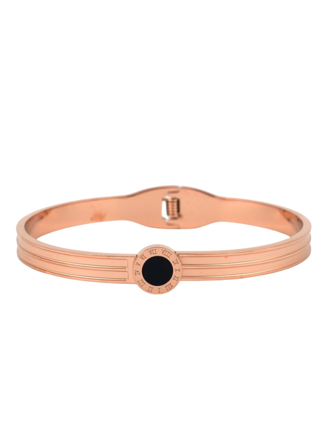 

V FASHION JEWELLERY Rose Gold-Plated Kada Bracelet