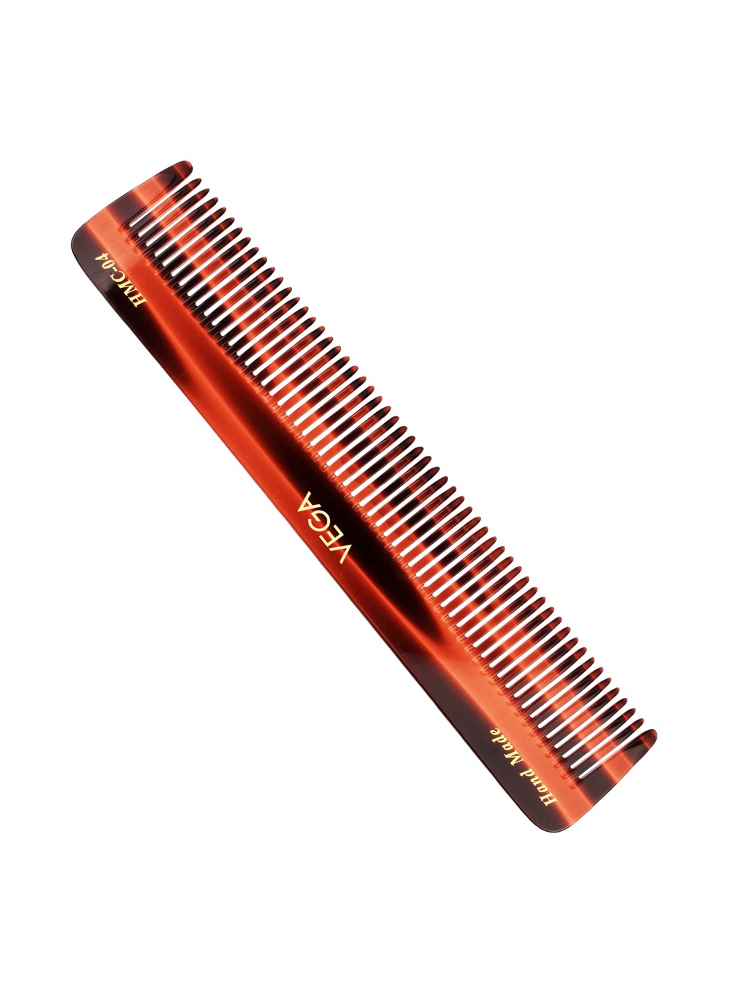 

VEGA Tortoise Shell All Coarsed Tooth Dressing Hair Comb - HMC-04 - Brown