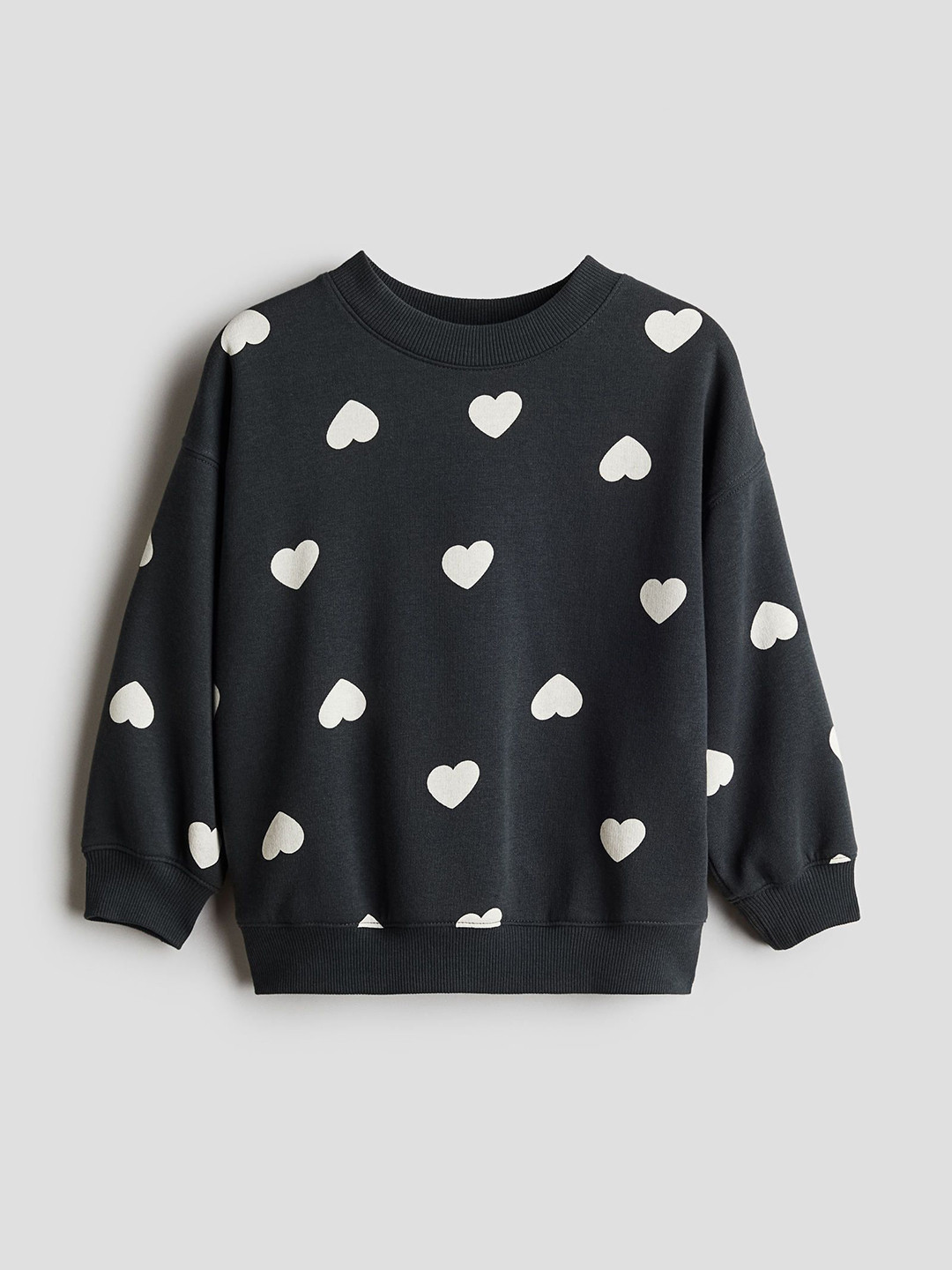 

H&M Girls Printed Sweatshirt, Grey