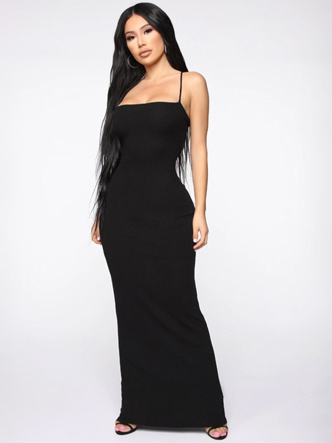 

LULU & SKY Maxi Dress, Black