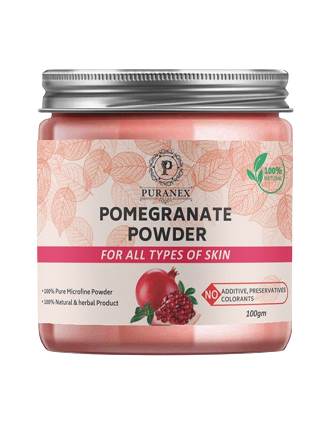 

Puranex 100% Pure & Natural Pomegranate Powder - 100 gm, White
