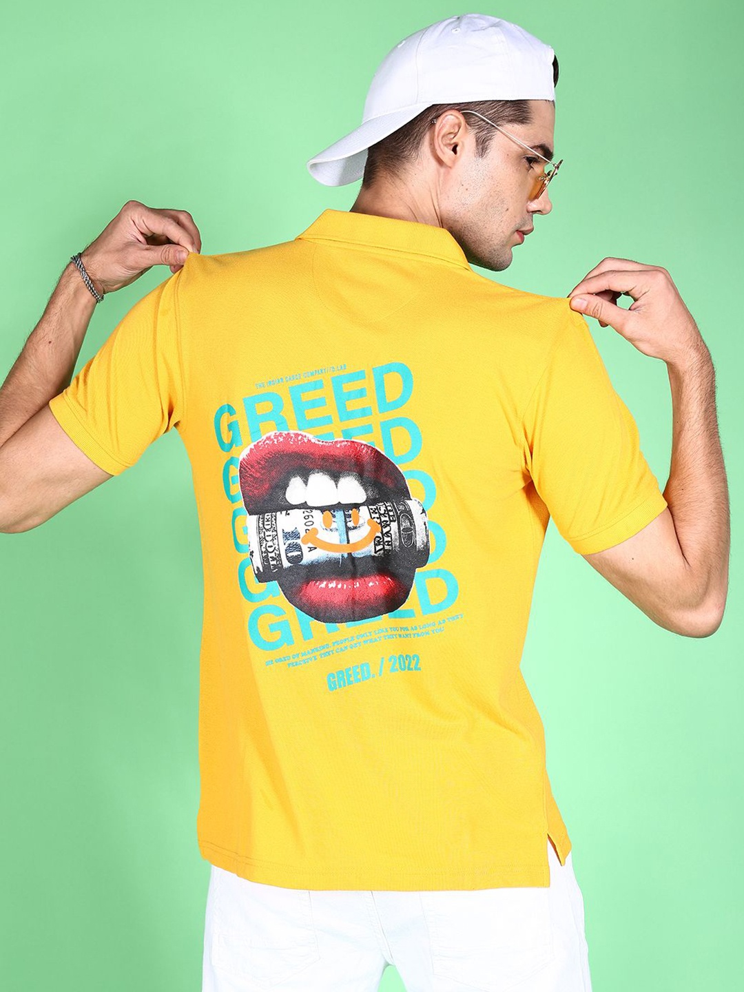 

The Indian Garage Co Men Graphic Printed T-shirt, Yellow