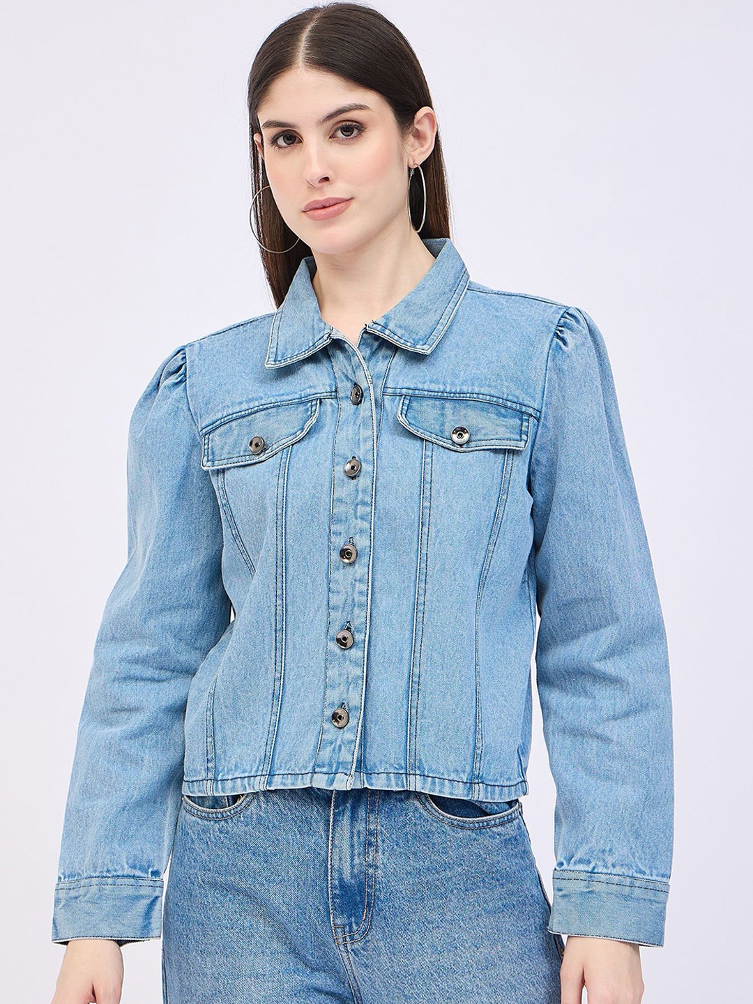 

BAESD Women Denim Jacket, Blue