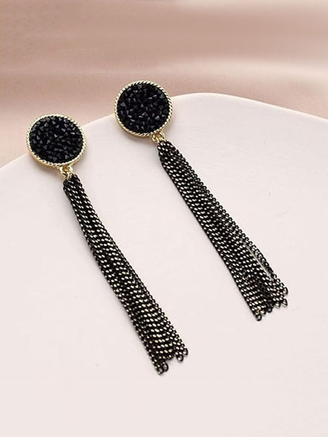 

styledose Classic Drop Earrings, Black