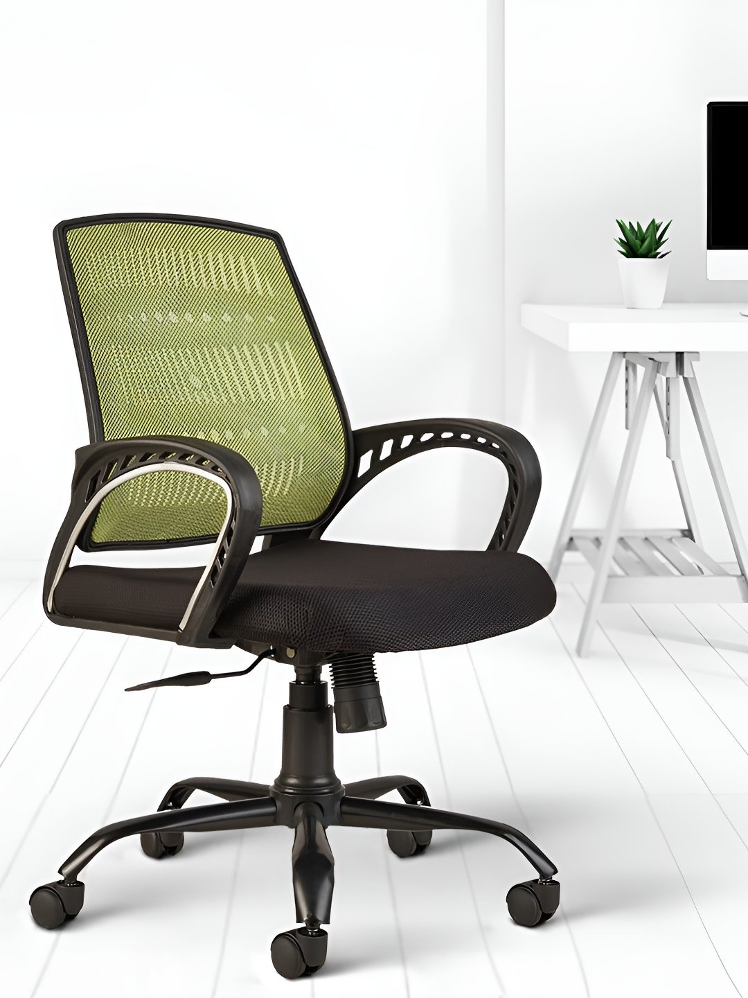

CELLBELL Neso C106 Green Mesh Adjustable Office Chair