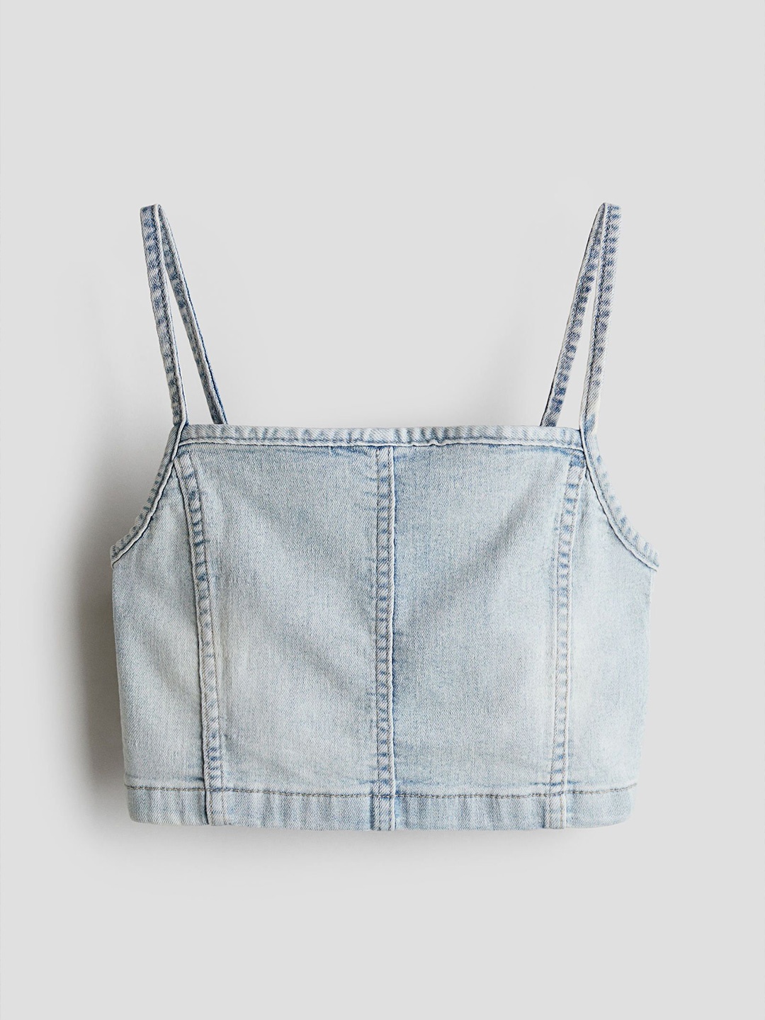 

H&M Denim Strappy Top, Blue