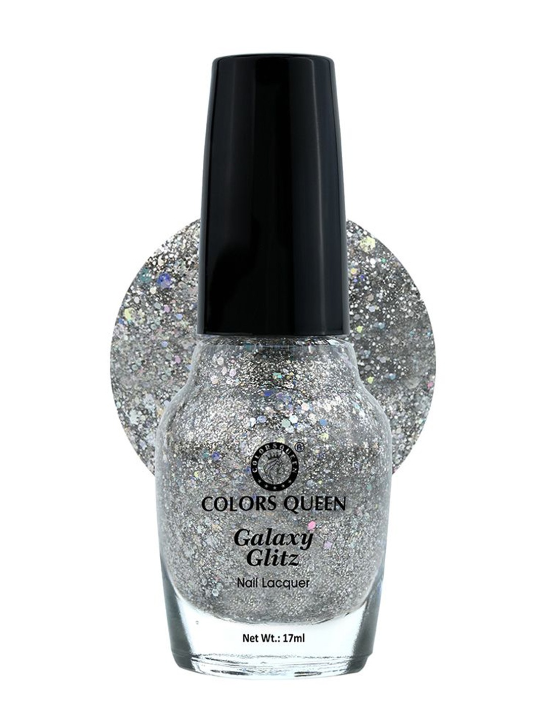 

Colors Queen Galaxy Glitz Nail Lacquer 17ml - Star Light 09, Silver