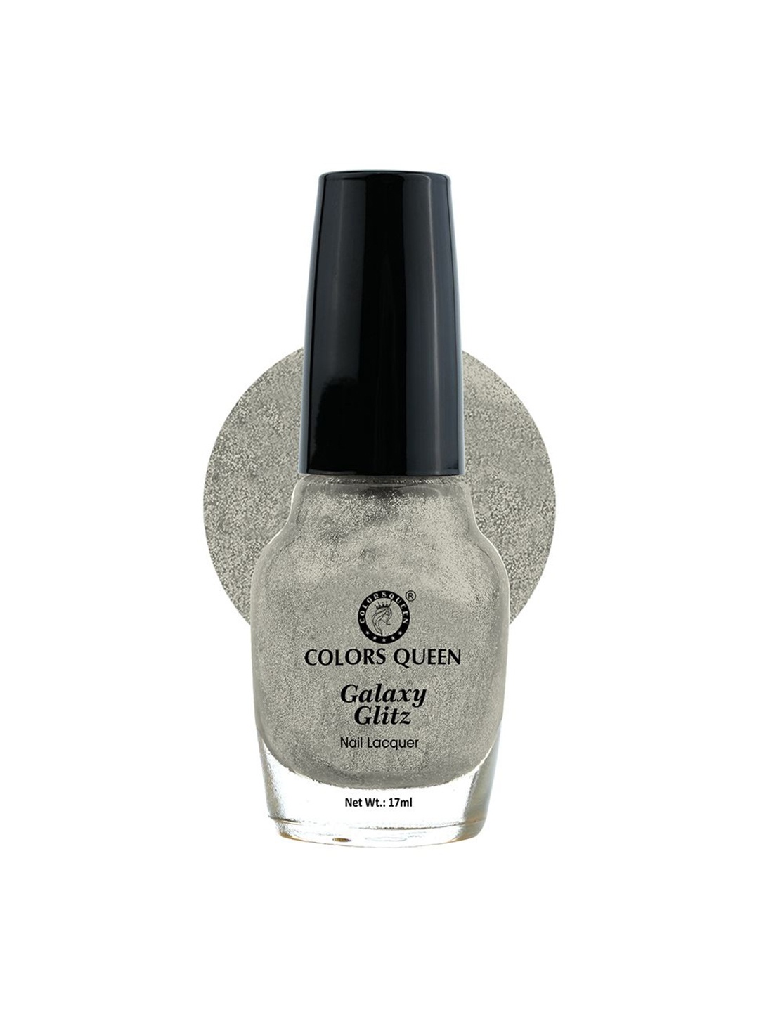 

Colors Queen Galaxy Glitz Nail Lacquer 17ml - Classic Pearl 01, Silver