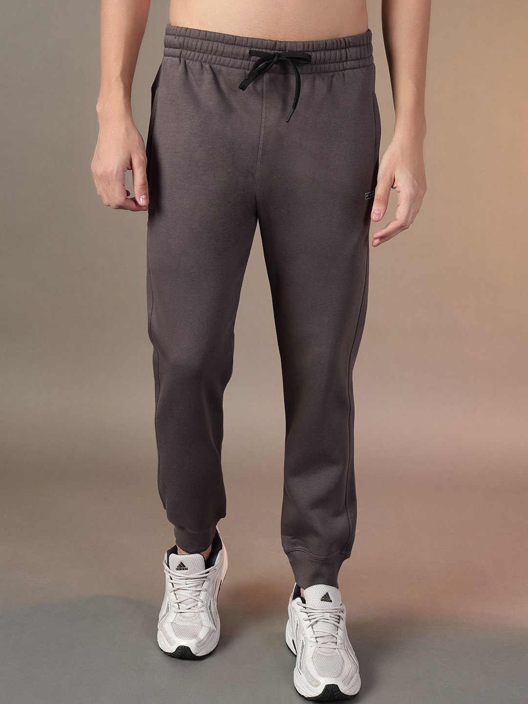 

FCK GOLD Men Regular Fit Joggers, Grey