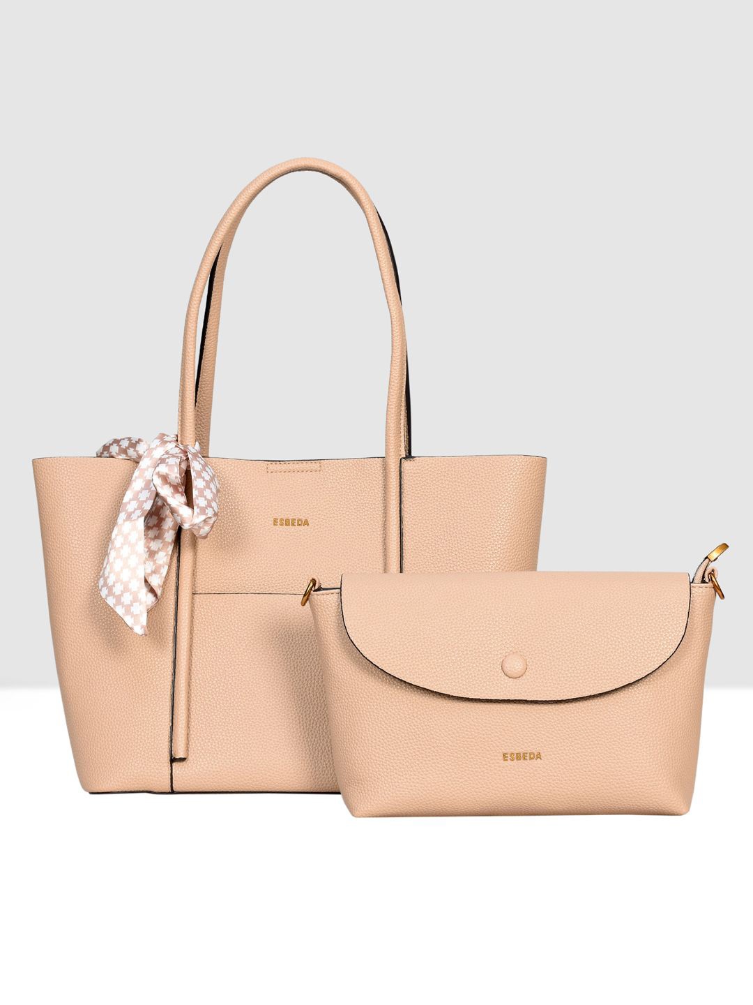 

ESBEDA PU Swagger Shoulder Bag, Beige