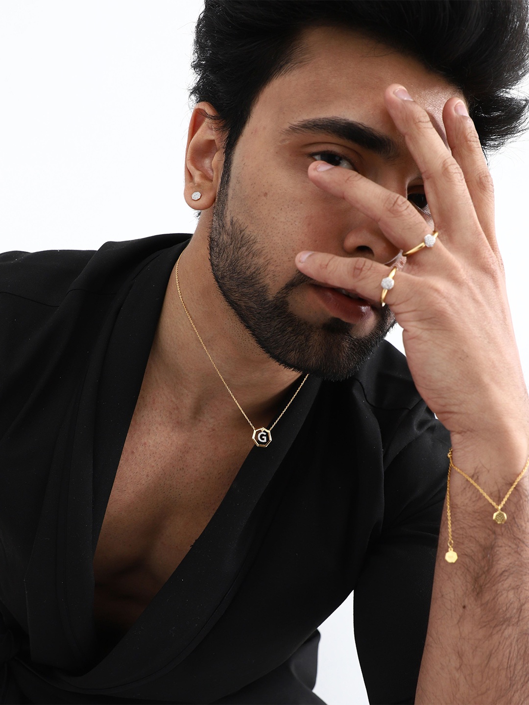 

HOUSE OF SEVEN Unisex Brass Gold-Plated Necklace