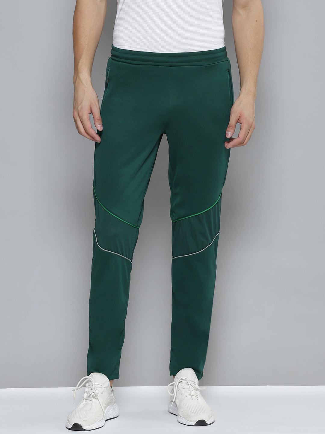 

Alcis Men Slim Fit Running Track Pants, Green