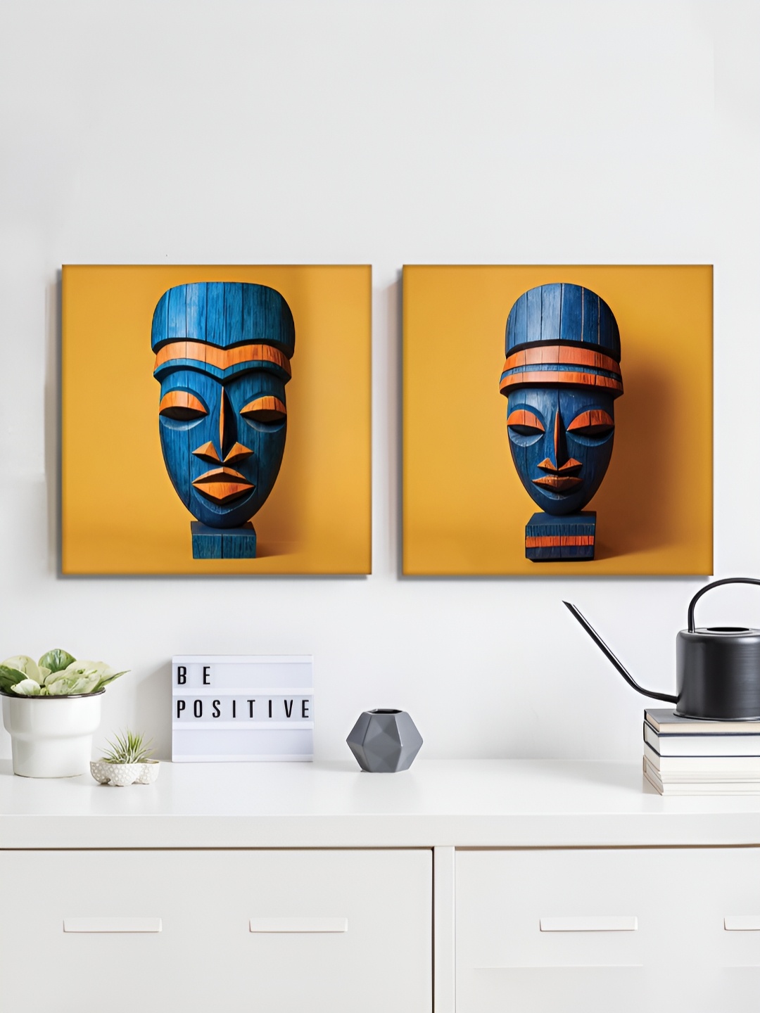 

RANDOM Yellow & Blue 2 Pieces Canvas Wall Art