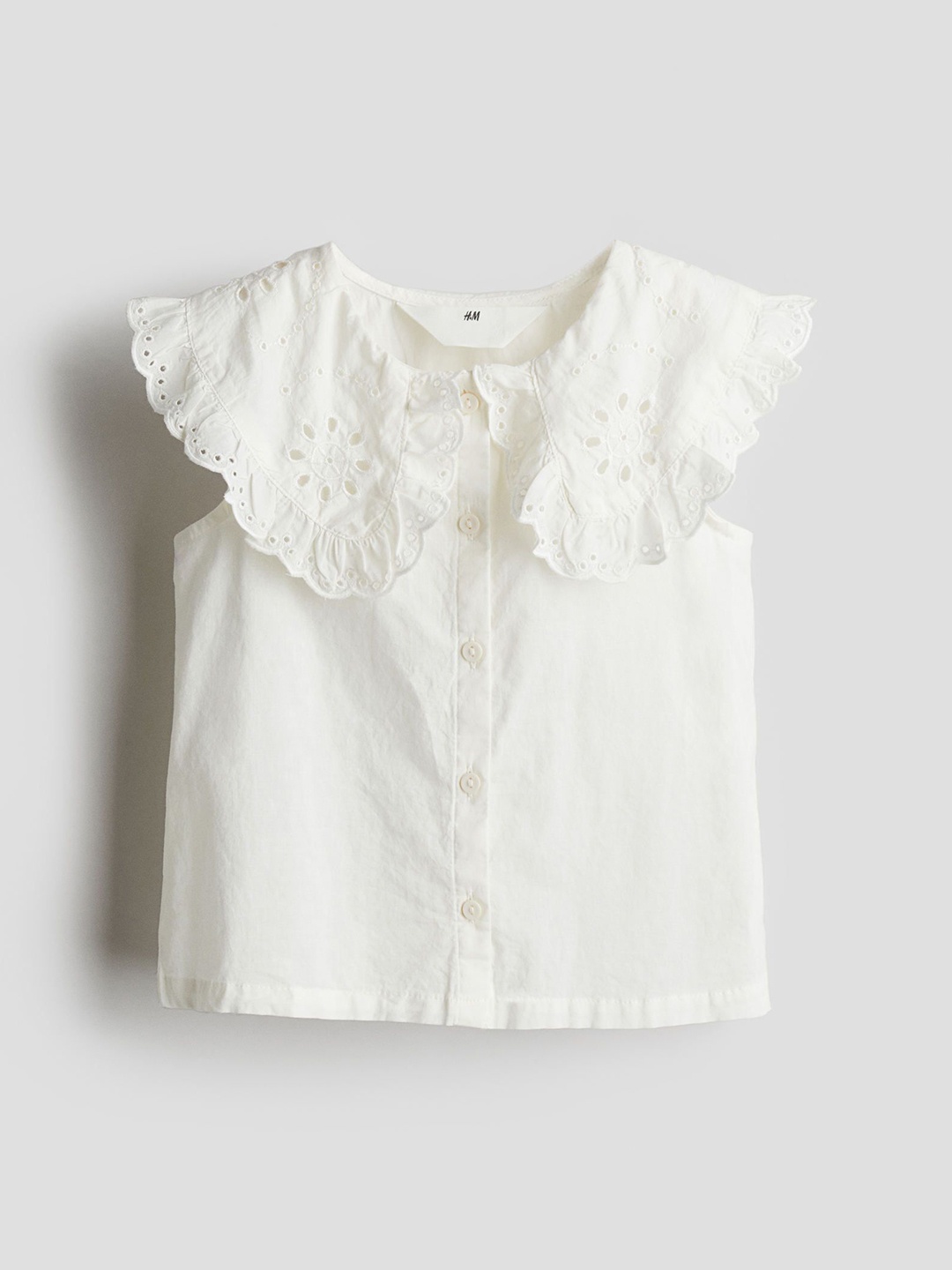 

H&M Girls Collared Blouse, White