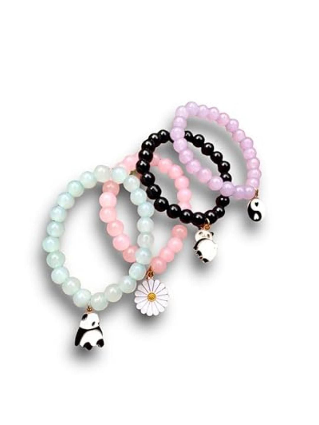 

DN Creation Women Crystals Wraparound Bracelet, Pink