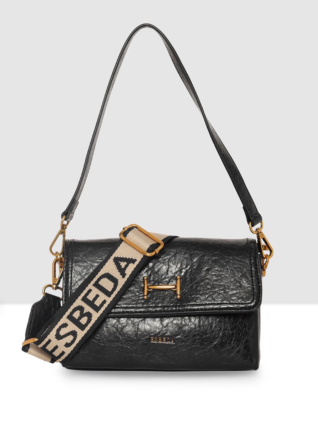 

ESBEDA PU Swagger Sling Bag with Quilted, Black
