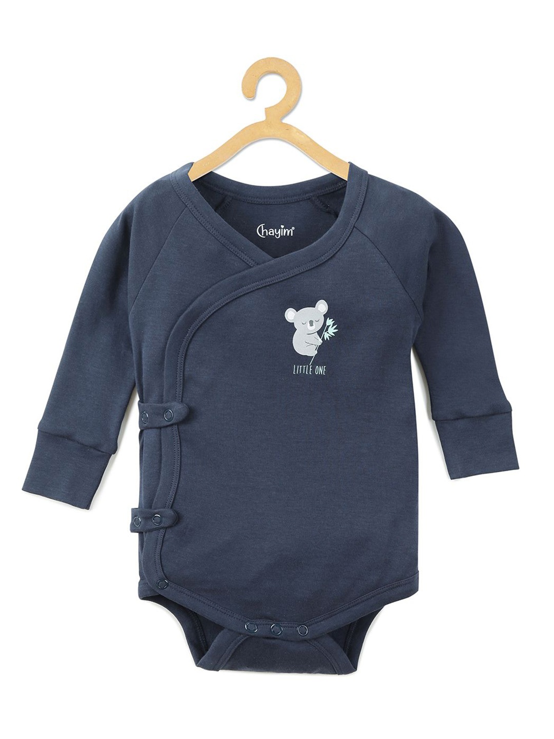 

CHAYIM Kids Printed Cotton Bodysuit, Navy blue