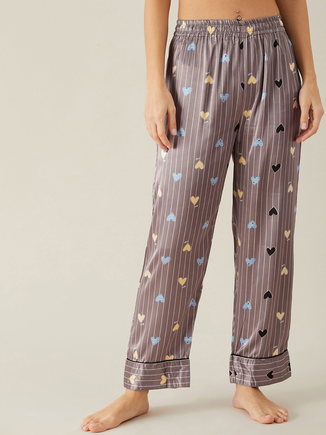 

The Kaftan Company Women Printed Night suits, Violet