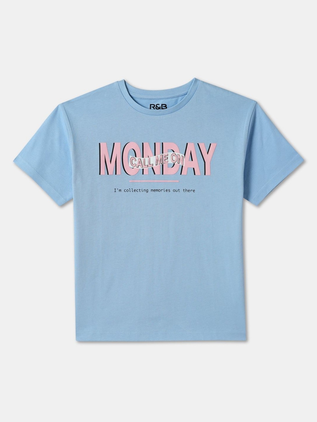 

R&B Girls Printed Applique T-shirt, Blue