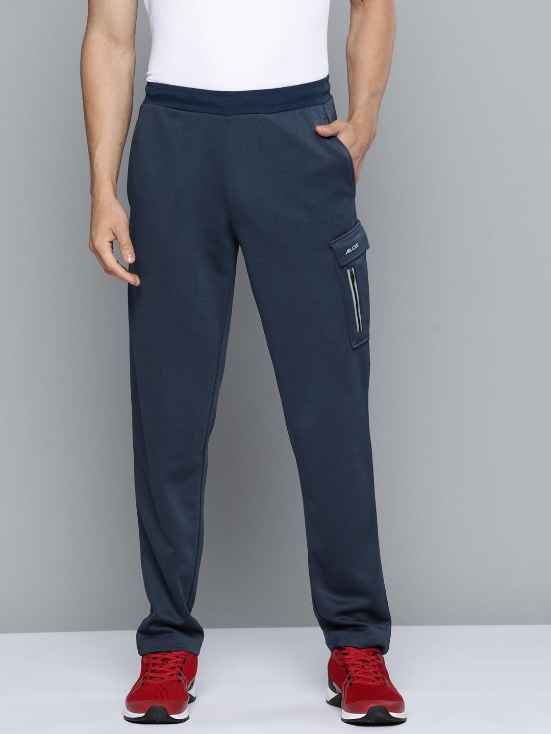

Alcis Men Solid Track Pants, Navy blue