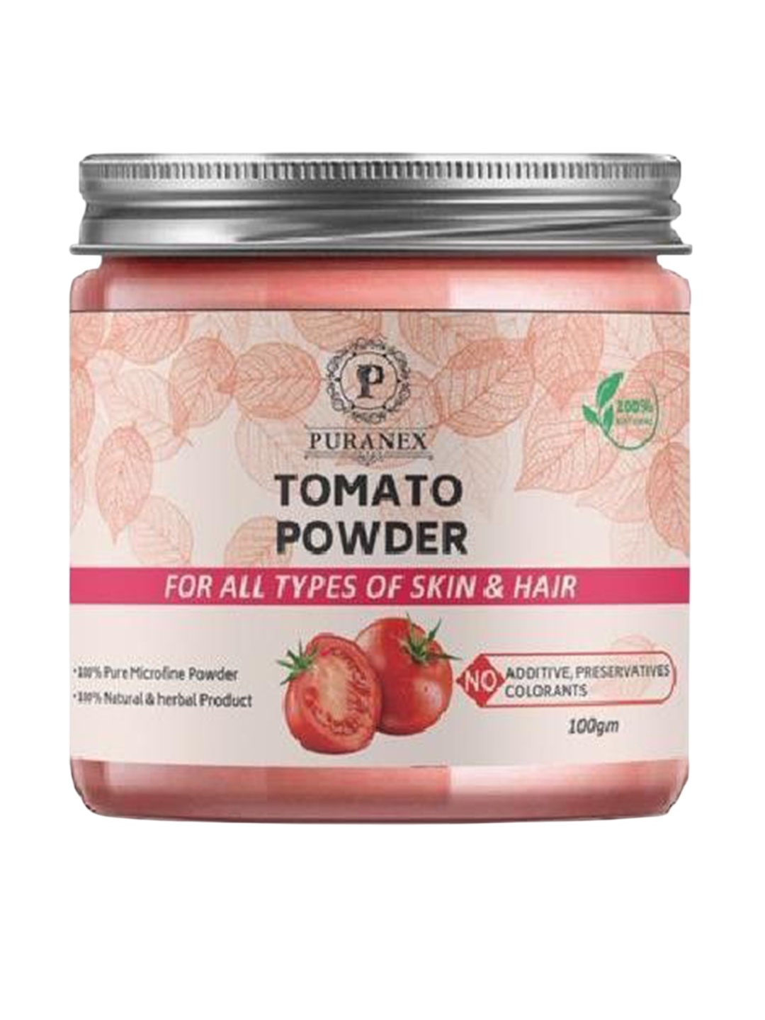 

Puranex 100% Natural & Pure Tomato Powder For Brighten Up Skin - 100 g, White