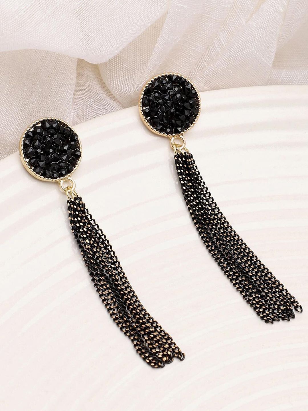 

styledose Classic Drop Earrings, Black