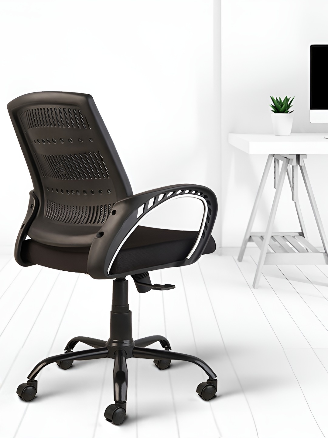 

CELLBELL Neso C106 Black Mid Back Mesh Study Arm Chair