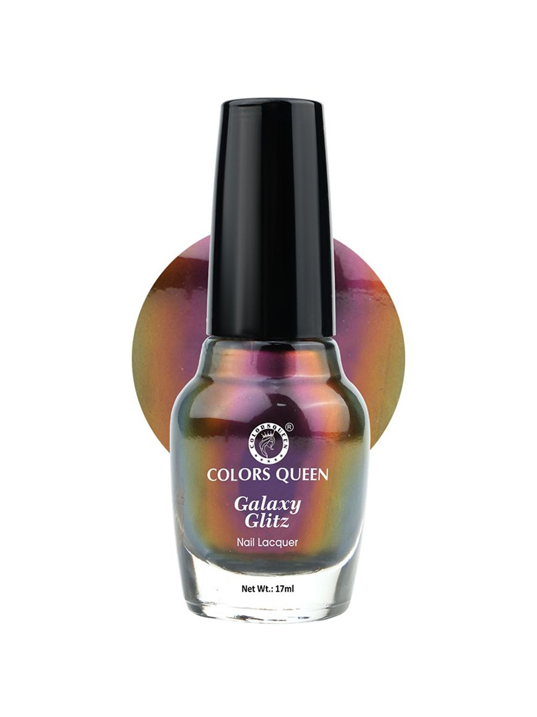 

Colors Queen Galaxy Glitz Nail Lacquer-17ml-Pearlesent - 32, Burgundy