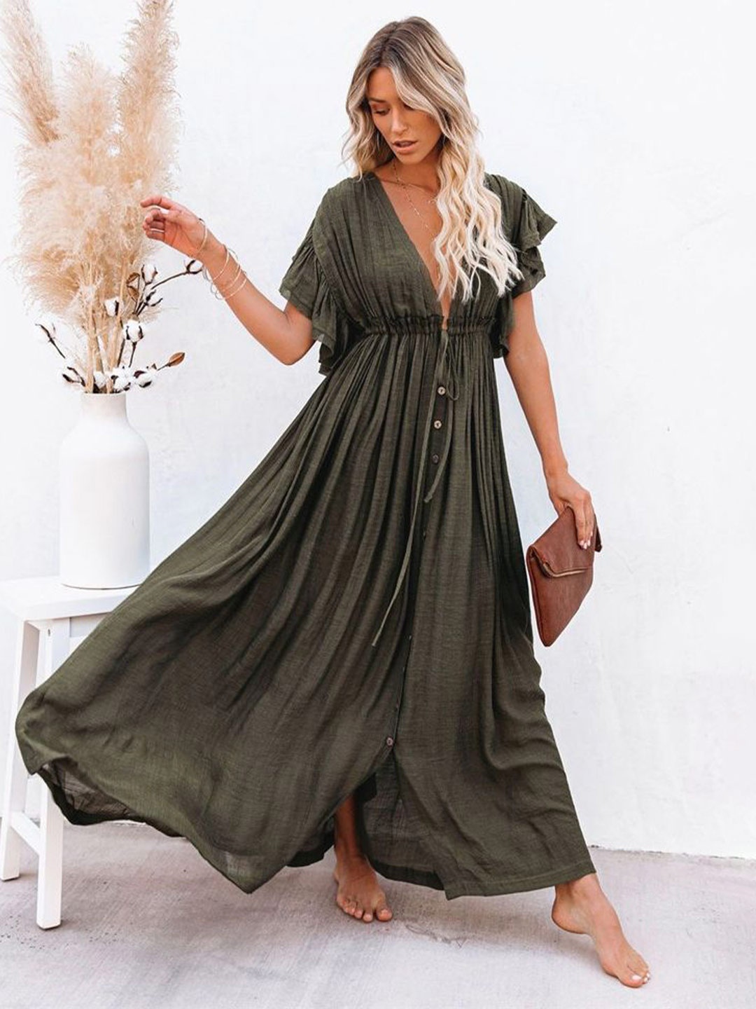 

LULU & SKY Maxi Dress, Green