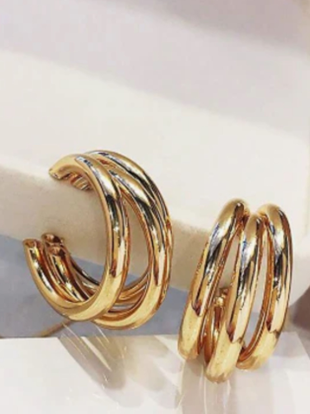 

SUBHAGALANKAR Circular Hoop Earrings, Gold