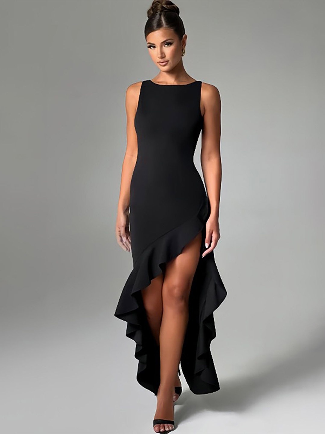 

LULU & SKY Maxi Dress, Black