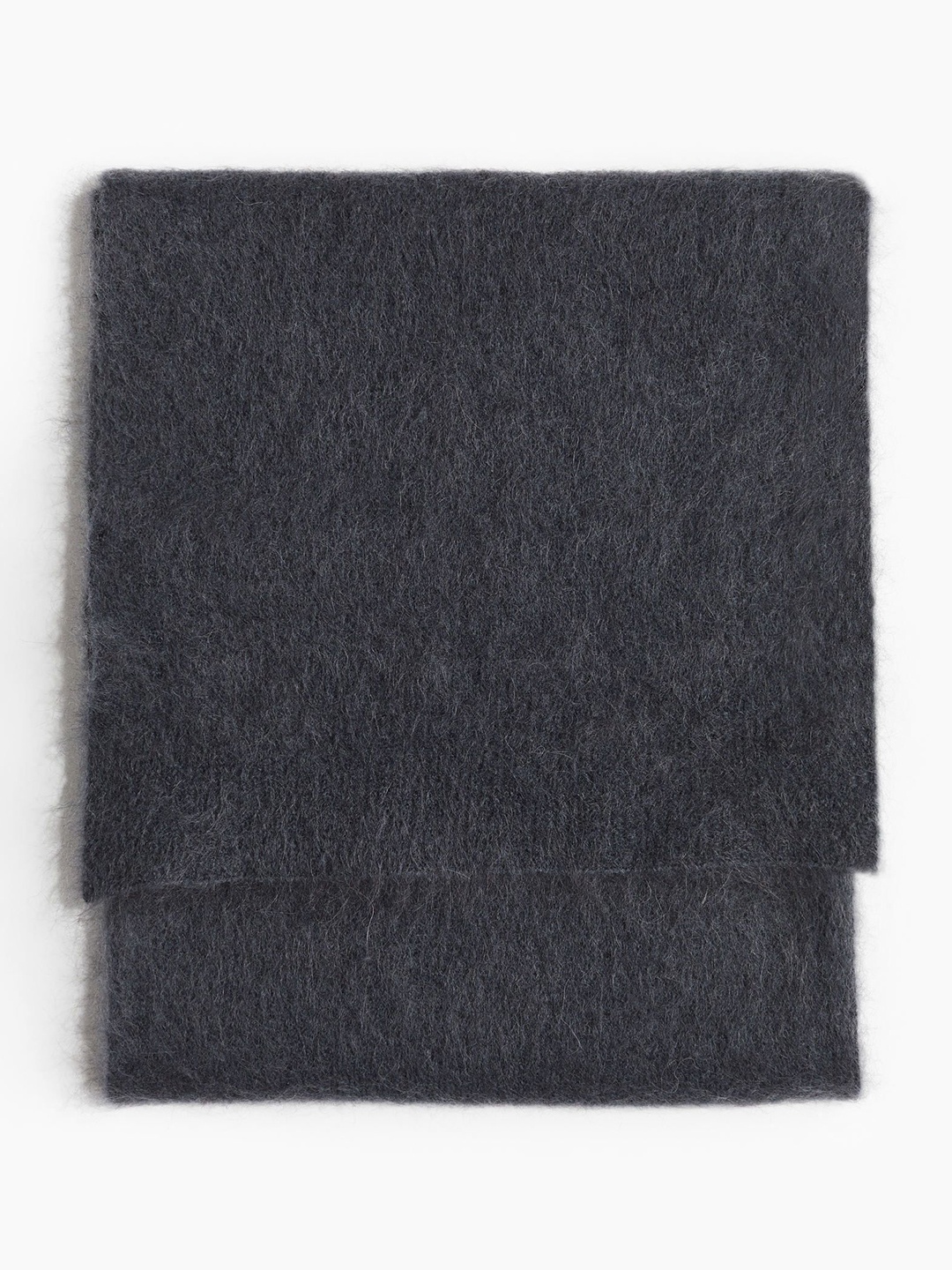 

H&M Mohair-Blend Scarf, Charcoal