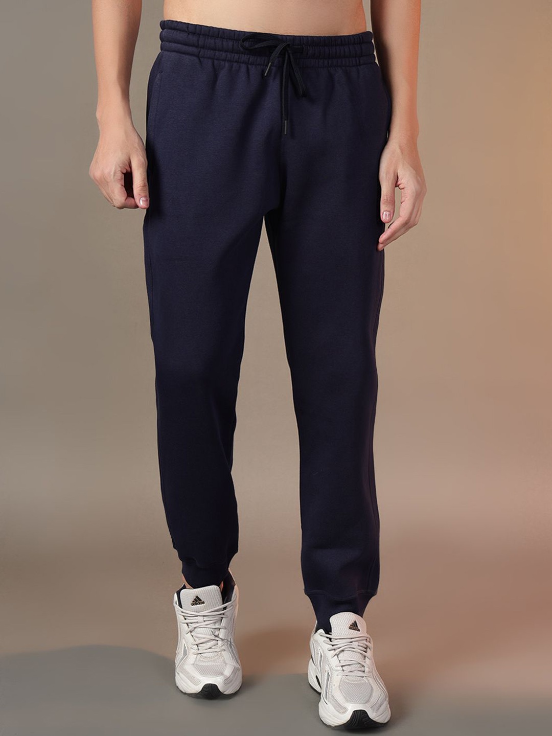 

FCK GOLD Men Side Pockets Joggers Track Pants, Navy blue