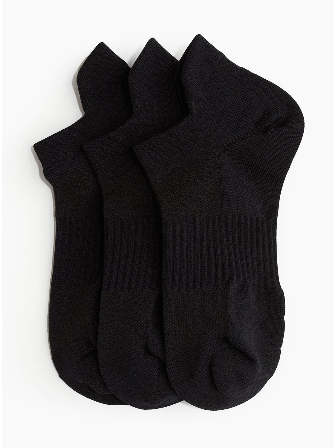 

H&M Women 3-Pack Sports Socks in DryMove, Black