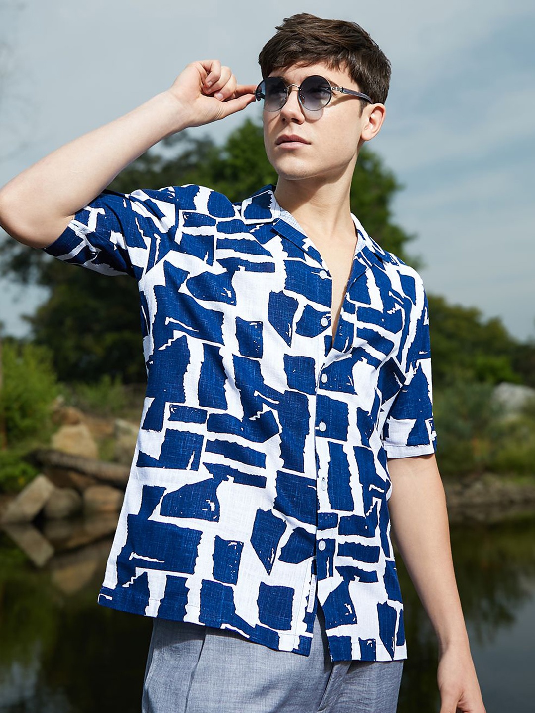 

Campus Sutra Men Comfort Opaque Printed Casual Shirt, Multi