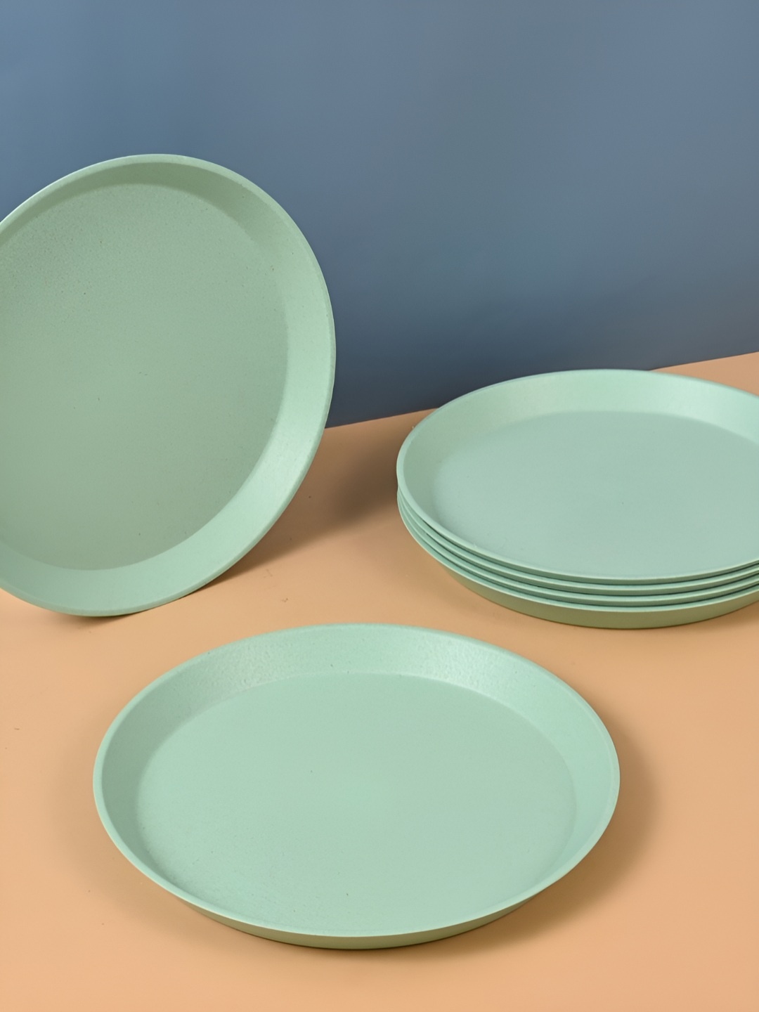 

eha Green 6 Pieces Dishwasher Safe Plates