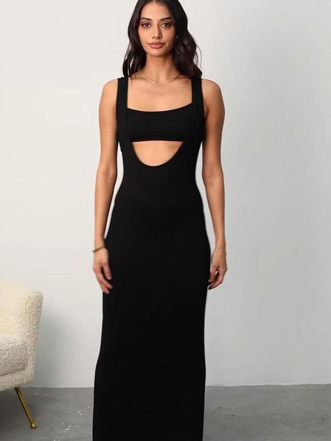 

LULU & SKY Bodycon Midi Dress, Black
